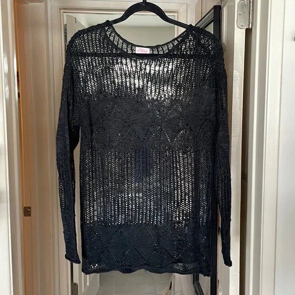 Black Crochet Women’s Cover-Up - Picture 1 of 3